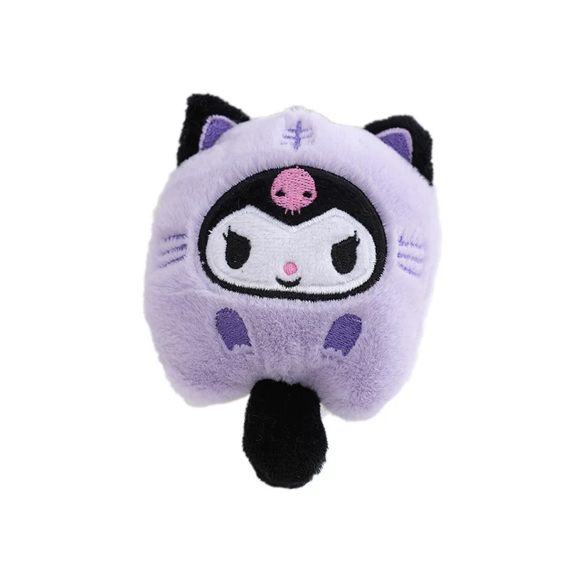 Sanrio Kuromi Cinnamonroll-Llavero de Hello Kitty para niños, figura de Anime, colgante, adorno, decoración, lindo, Animal, juguetes, regalo, 12CM