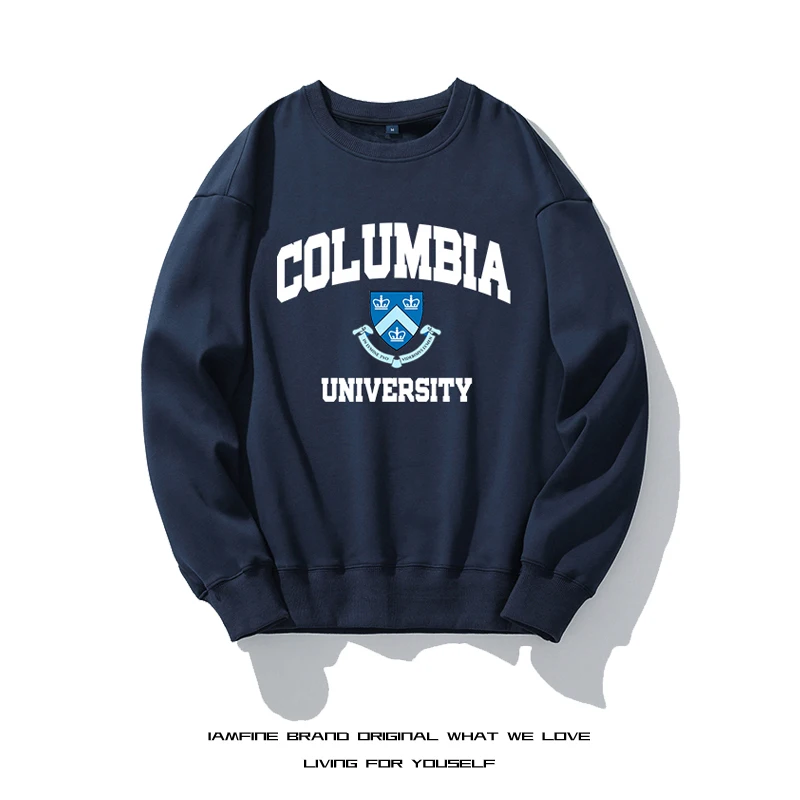 College  New Men\'s Hoodies 2022 Spring Male/Women Casual Round collar Hoodies Sweatshirts Men\'s Solid Color Sweatshirt Tops