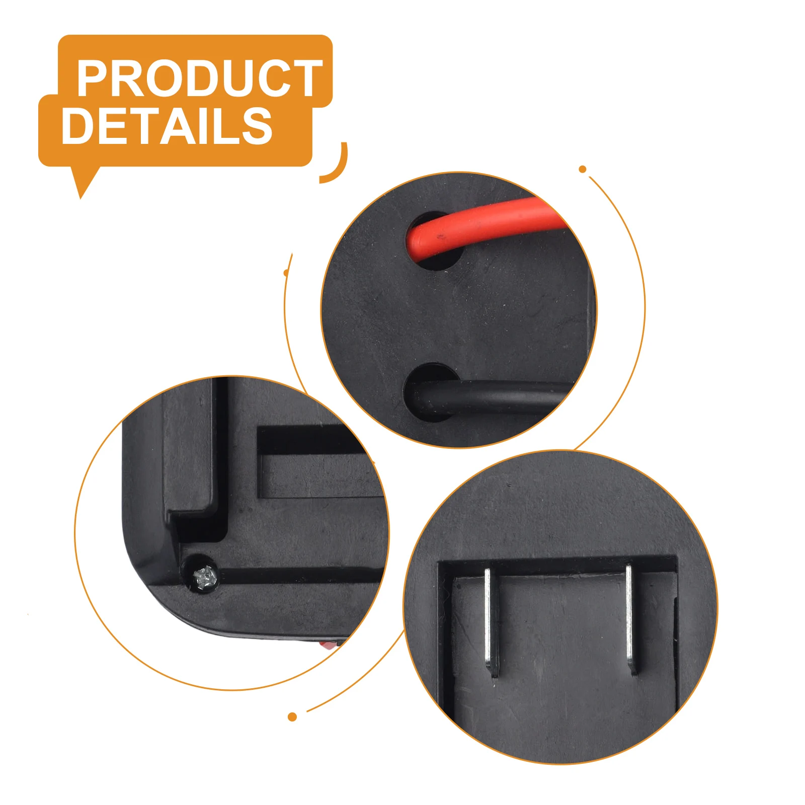 

Car Jump Starter 12V Power Supply Compatible Tool Battery Easy Connection Clips Flexible Usage Lightweight Jump Starter