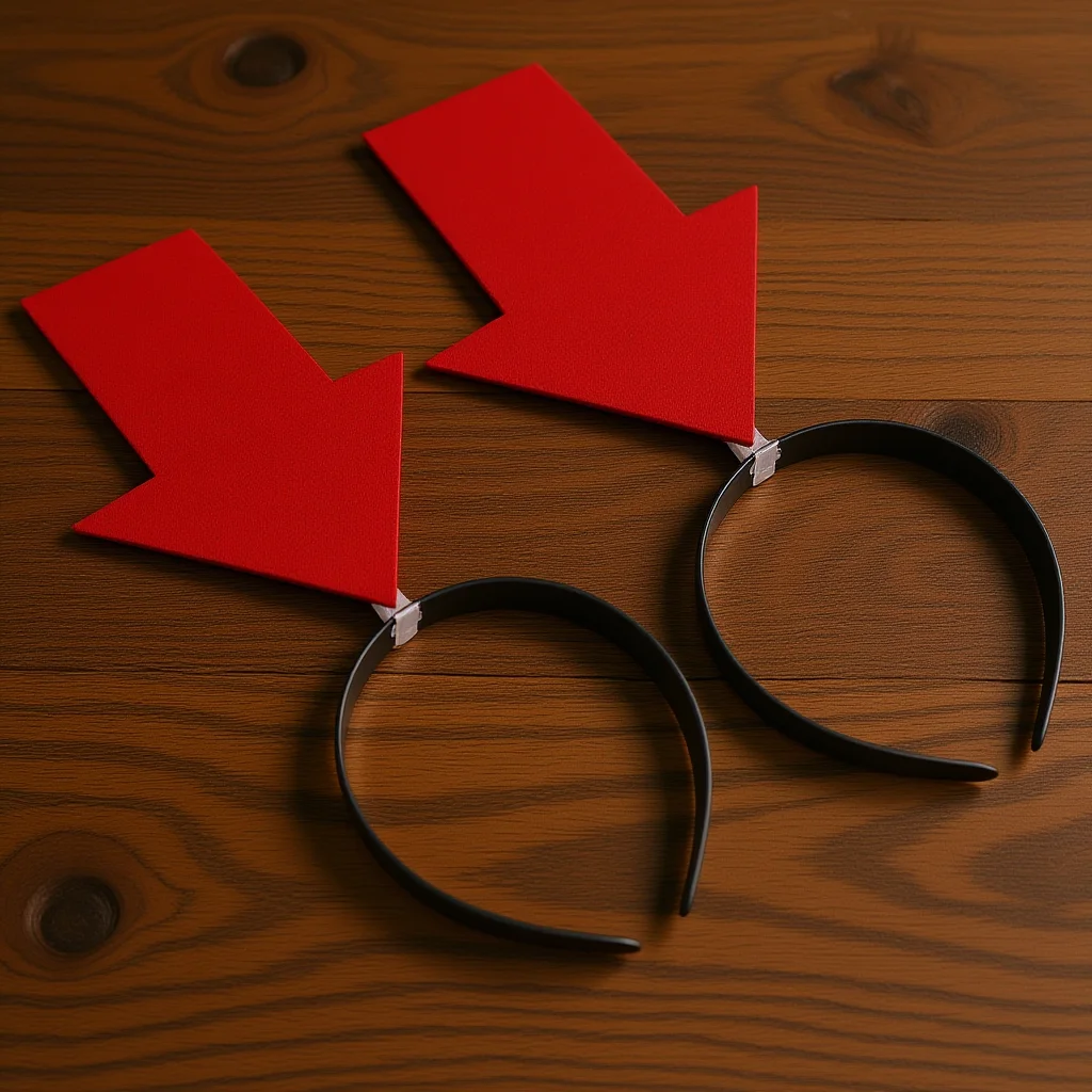 

2pcs Arrowhead Hairbands Funny Red Arrow Headband for Party Festival Photo Props Lightweight Comfortable Accessories