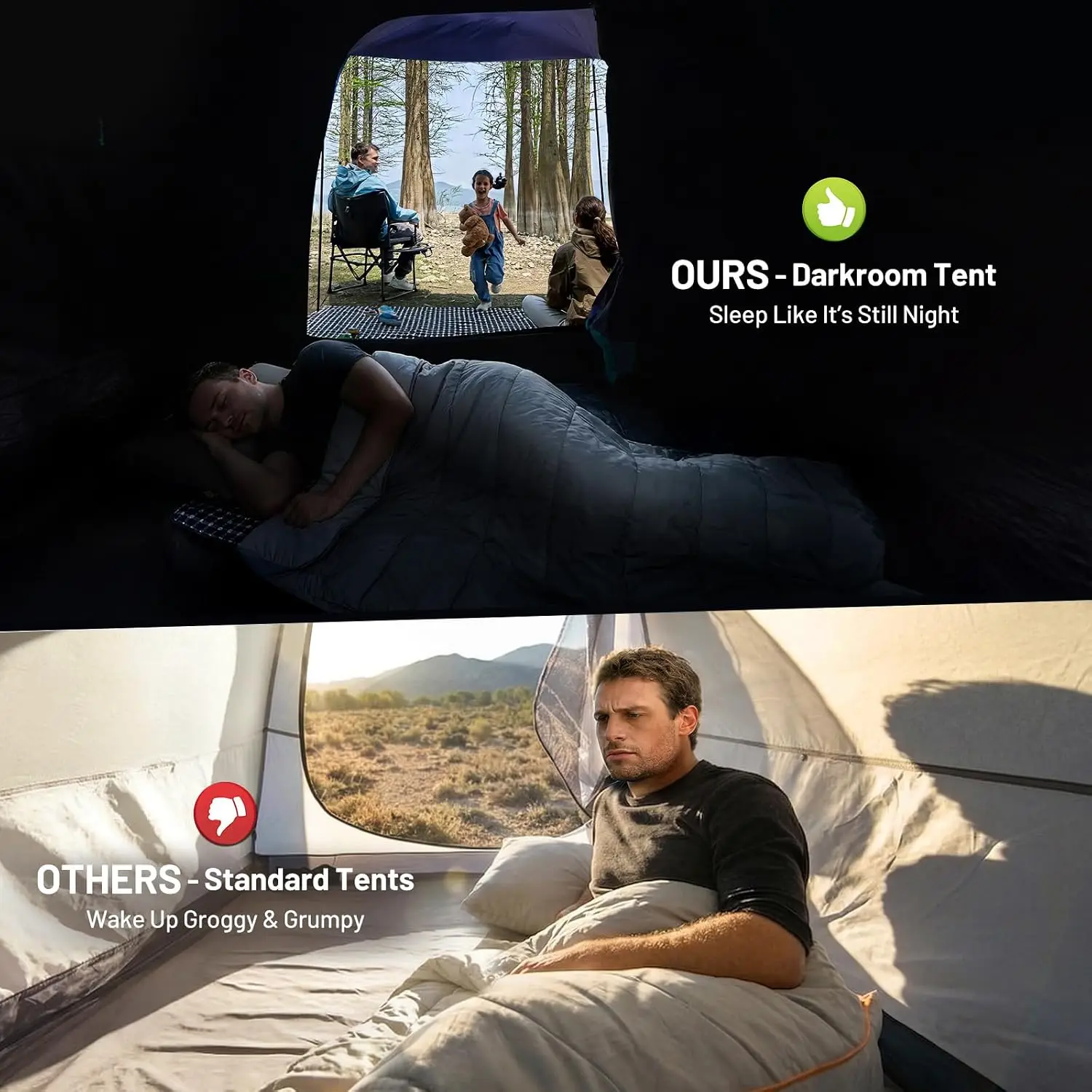 6 Person Instant Cabin Tent 10 Easy 60 Second Setup