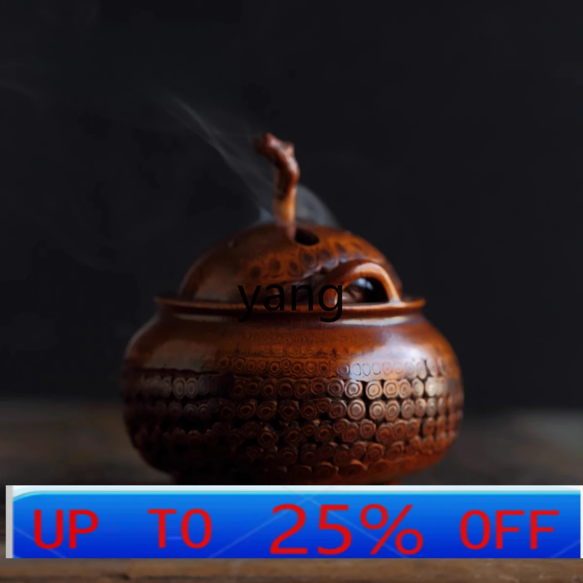 LTT Bamboo Root Incense Burner Sanzuding Incense Burner Indoor Household Zen Tea Ceremony