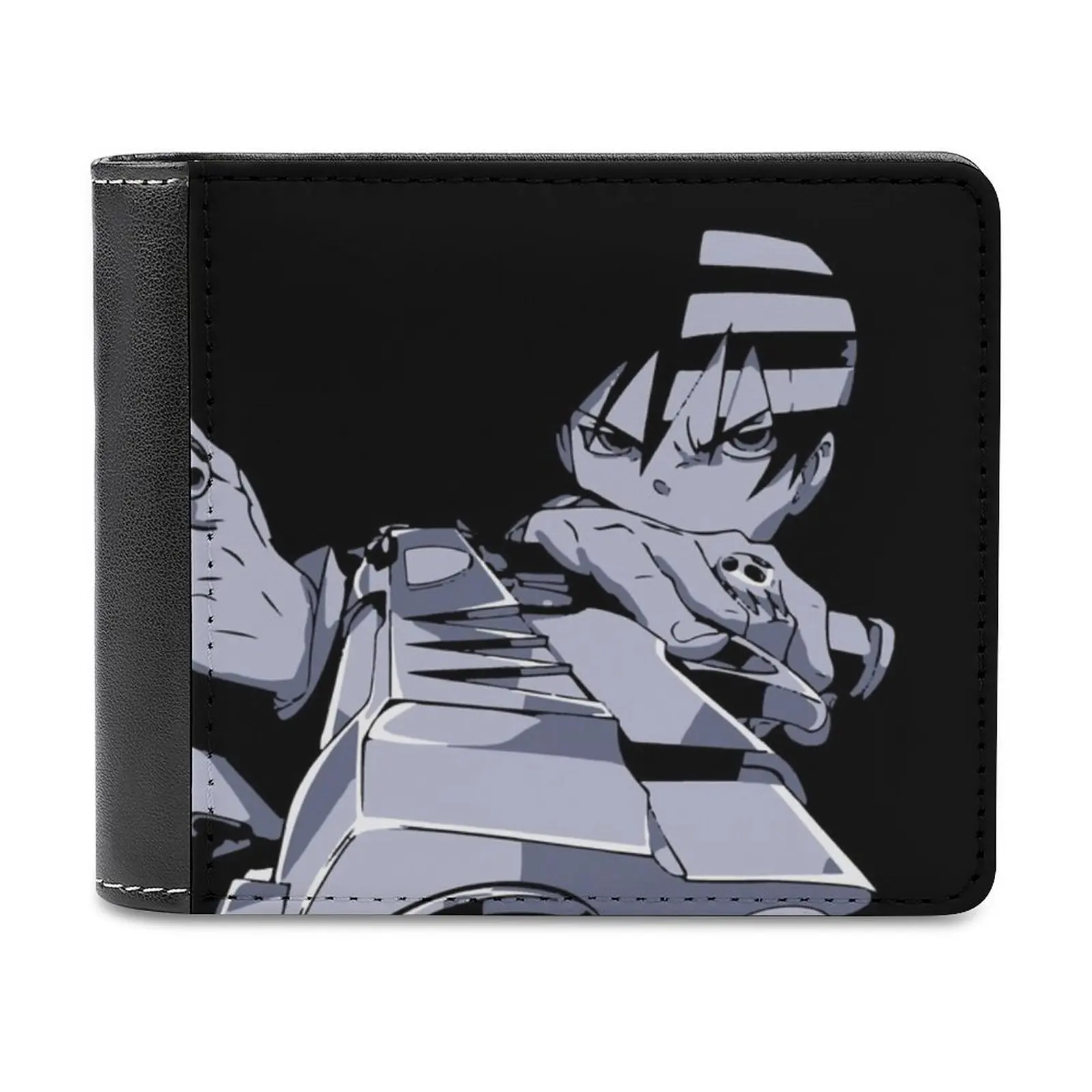 Death The Kid Soft Men Wallets New Purse Credit Card Holders For Male Purses Men Wallet Death The Kid Death Kid Soul Eater