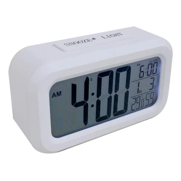 RCC Alarm Clock DCF Simple Design Calendar Temperature Humidity Light Sensor Multiple Function Multiple Colour bedroom