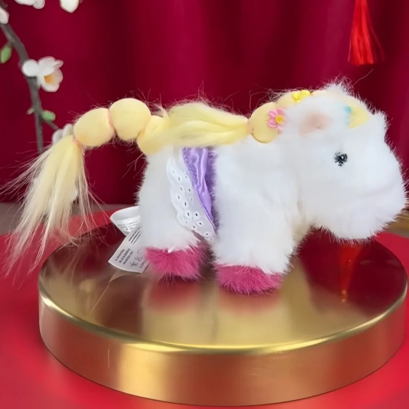 En stock, genuino 52TOYS Disney Princess Pony Series, colgante de peluche, caja sorpresa, adorno de escritorio, regalo festivo, juguete de moda