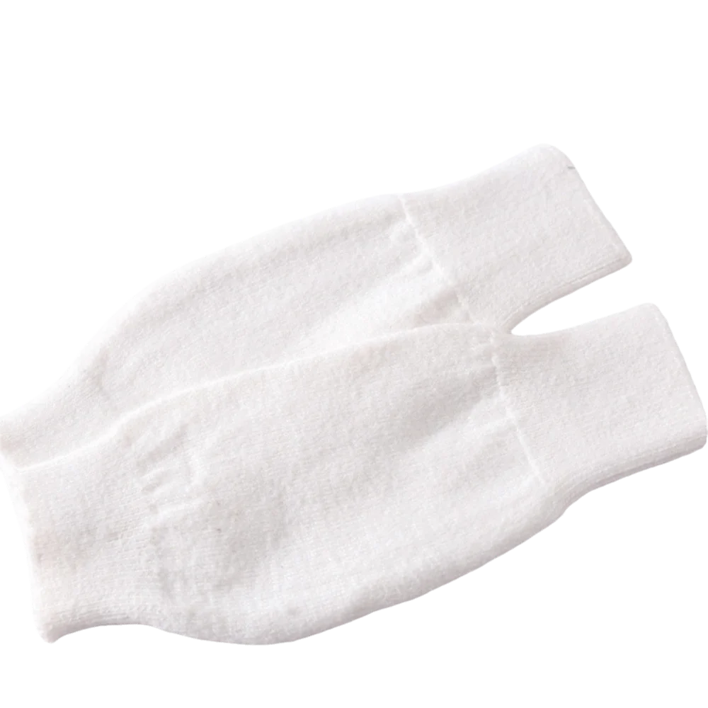 Comfortable Touch Screen Fingerless Gloves Solid Color Wrist Palm Protection Knitted Mittens Warm Cycling Mittens