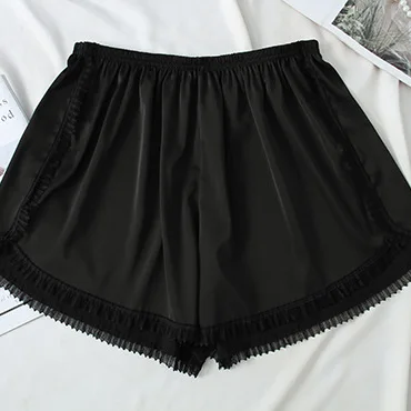 Women's Thin Anti-glow Safety Pants Summer Wearable Lace Jk Bottom Pants Japanese Style Stretch Home Shorts