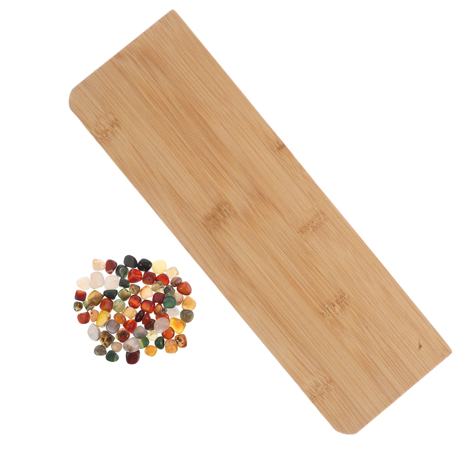 

1Set Portable Mancala Game Foldable Bamboo Chess Board with Colorful Stones Strategy Puzzle for Logical Thinking Family