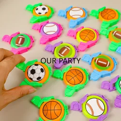 20Pcs Sports Football Basketball Theme Launcher Shooting Game Outdoor Toys for Kids Boy Birthday Party Favors Pinata Fillers
