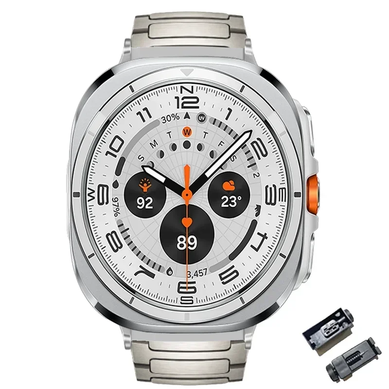 Cinturino per orologio in titanio di lusso per Samsung Galaxy Watch 7 bracciale Ultra in metallo per GALAXY Watch 7 Ultra NO gap cinturino curvo