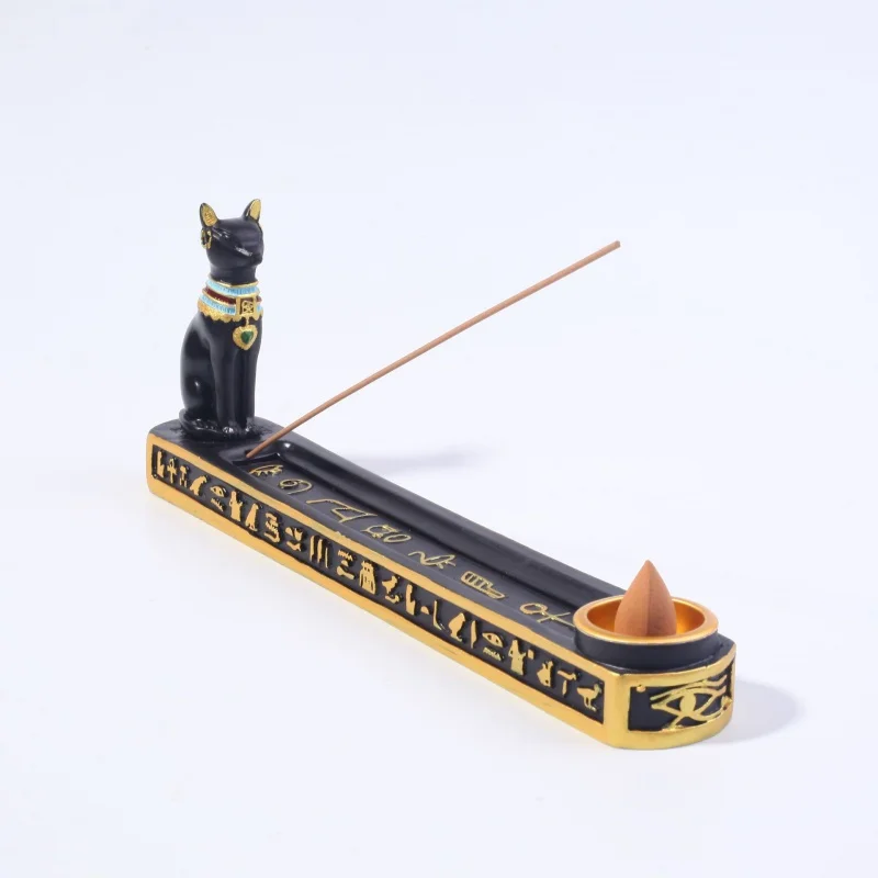 Strict Selection Decoration Egyptian Cat Joss Stick Plug Creative and Slightly Luxury Indoor Home Incense Burner Living Room Spe