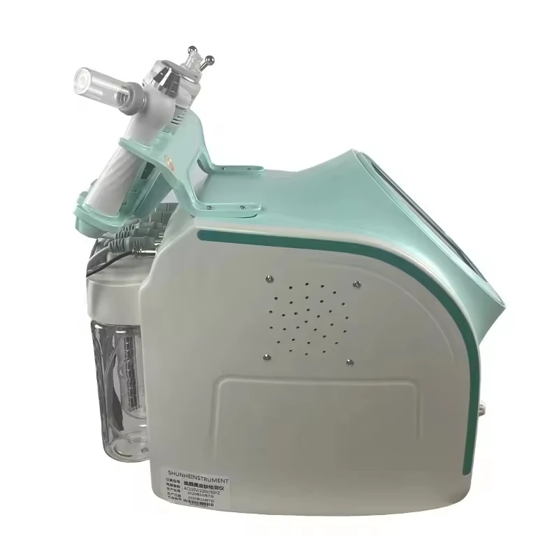 6 في 1 متعددة الوظائف الأكسجين آلة فقاعة صغيرة للوجه مع كشف الجلد إزالة الصباغ رئيس شد الجلد تبييض