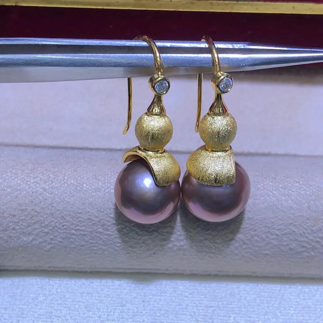 Wholesale S925 Sterling Silver Earrings Mount Findings Settings Base Mounting Parts Accessory for 9-10mm Pearls 5 pairs/lot