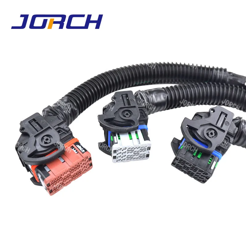 1set Automotive 32 Pin 48 Pin Computer Board Connector Plug With Cable Controller Wire Harness for Weichai OH6 Woodward