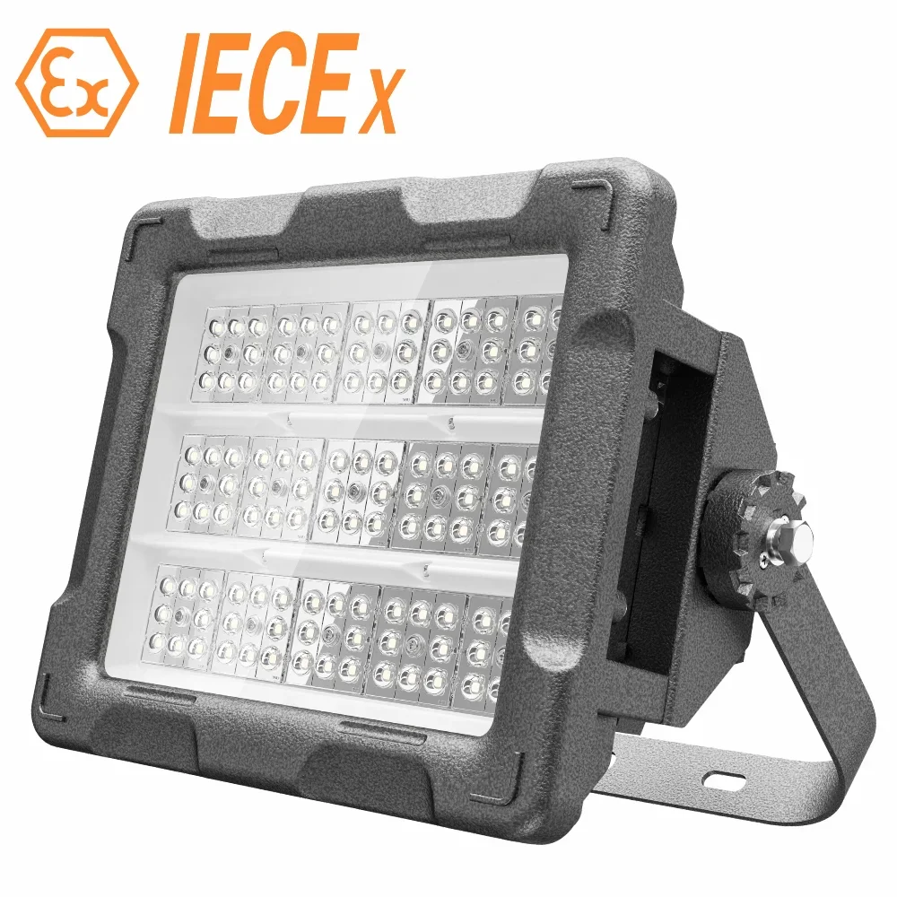 Outdoor Explosion-Proof Flood Lampl 200W Waterproof Atex Led Lighting with IECEX for Class I Zone 0&1 Hazardous Location