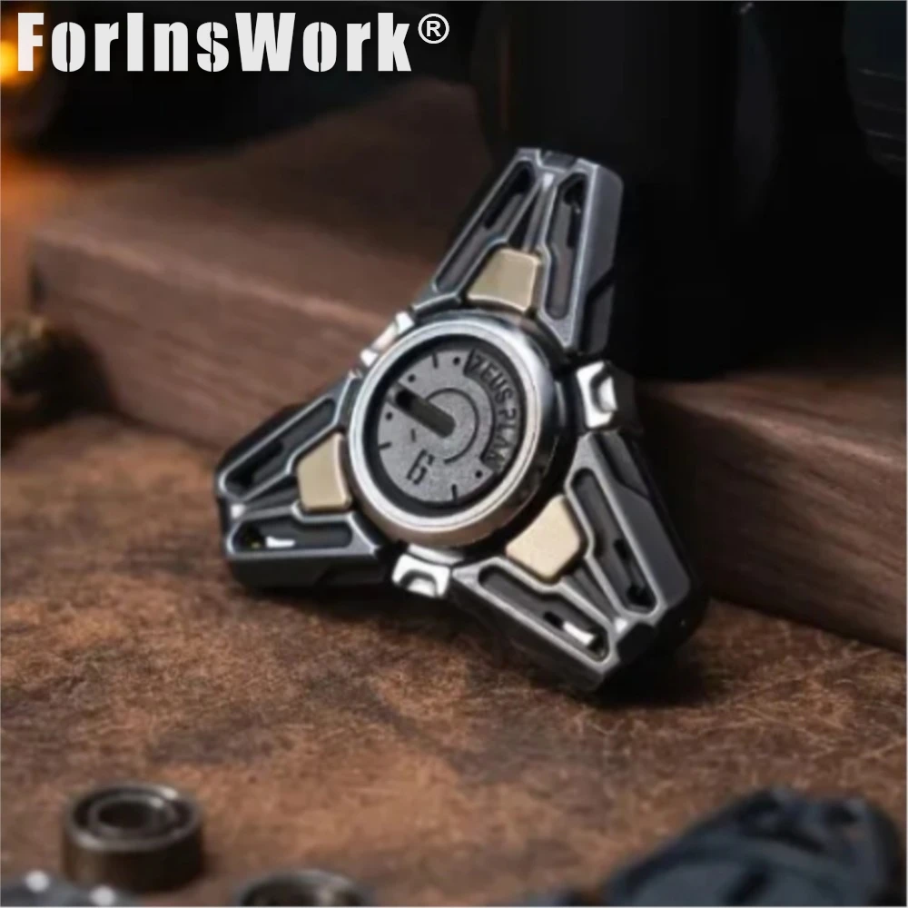 Spinner Fidget in acciaio inossidabile Chronos - Giocattolo spinner a mano trasformabile/staccabile