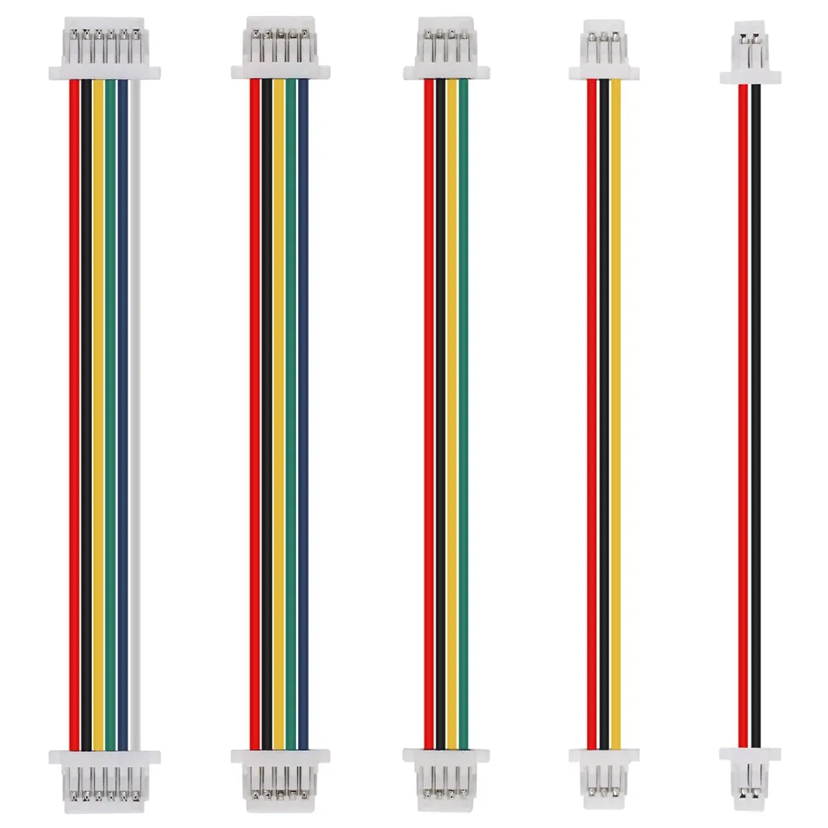 JST SH1.0 1.0mm Female to Female Jack Wire Cable Connector Double Plug JST 1.0 2/3/4/5/6 Pin Connector 28AWG Socket Terminal