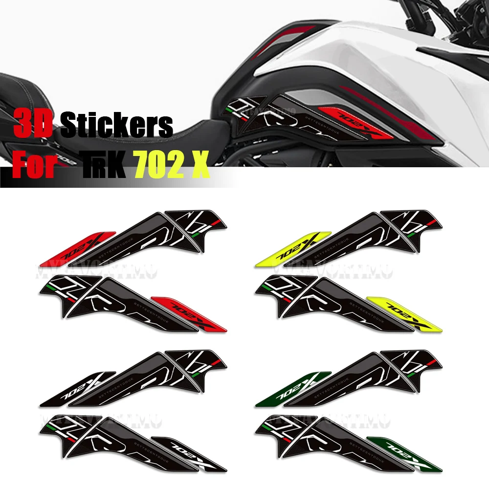 

For Benelli TRK 702 X 702X Adventure 2023 2024 Motorcycle Protector Tank Pad Side Grips Gas Fuel Oil Kit Knee Stickers Decals
