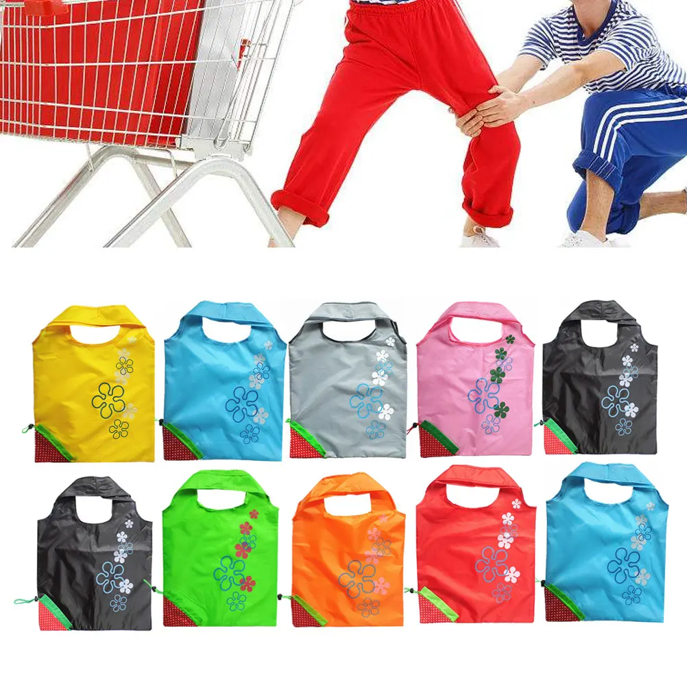 

10 Pcs Gift Reusable Shopping Tote Foldable Eco Friendly Storage Bags for Reusable Shopping Bags Food Snacks Household