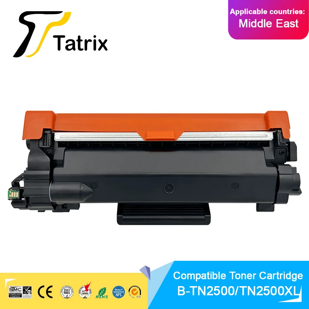 

Совместимый черный лазерный тонер-картридж Tatrix TN2500 TN2500XL для принтера Brother HL-L2400D/L2460DN/L2461DN/L2461DW/MFC-L2805DW