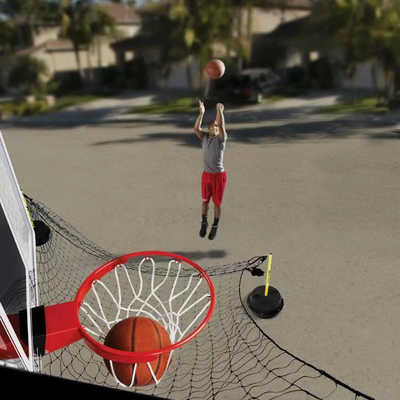 Basketball Shooting Trainer Return Net Pitching Machine Shooting Return Ball Thrower Free Pick Up Ball Recovery Net