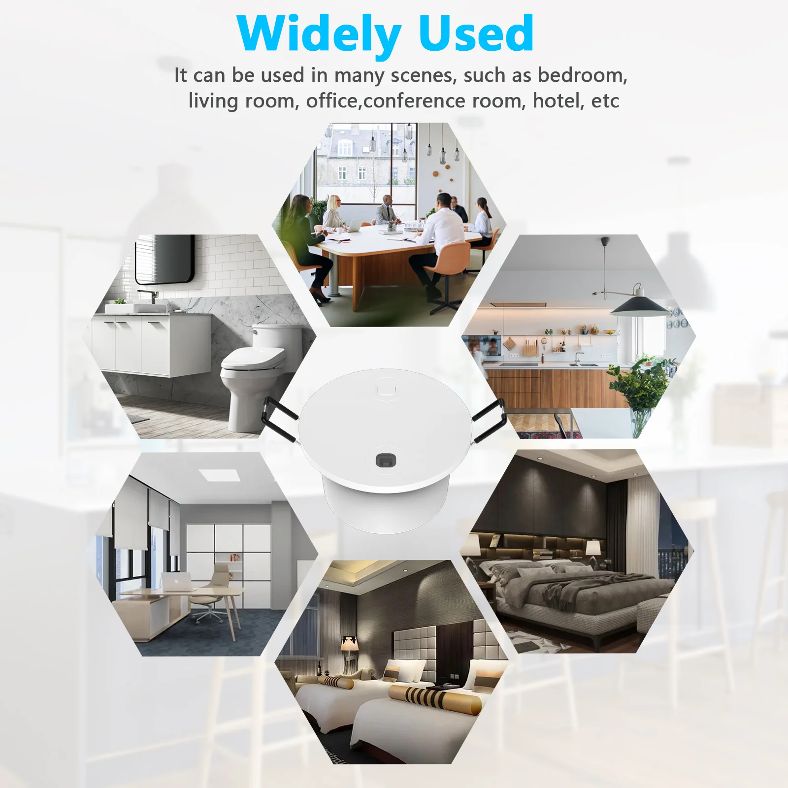 Szmyq 60GHz Tuya Elder Care เซ็นเซอร์ตรวจจับคนตกสถานะมิลลิเมตรเครื่องตรวจเรดาร์เซ็นเซอร์ของมนุษย์ล้มลง