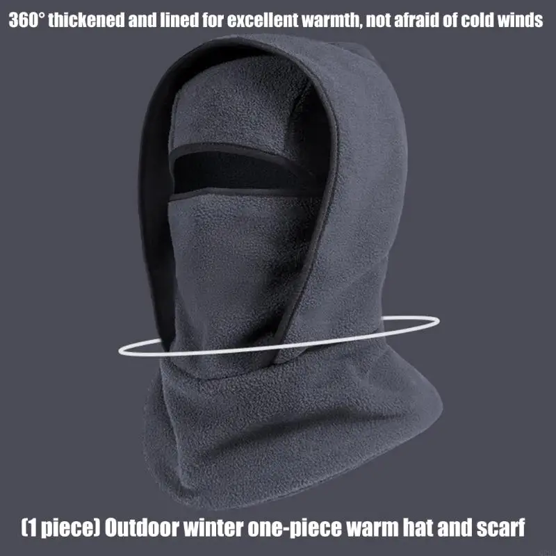 

Q22D Winter Balaclava Hat for Skiing Hiking Comfortable Windproof Head Cover Hat for Women Men Unisex Outdoor Activity