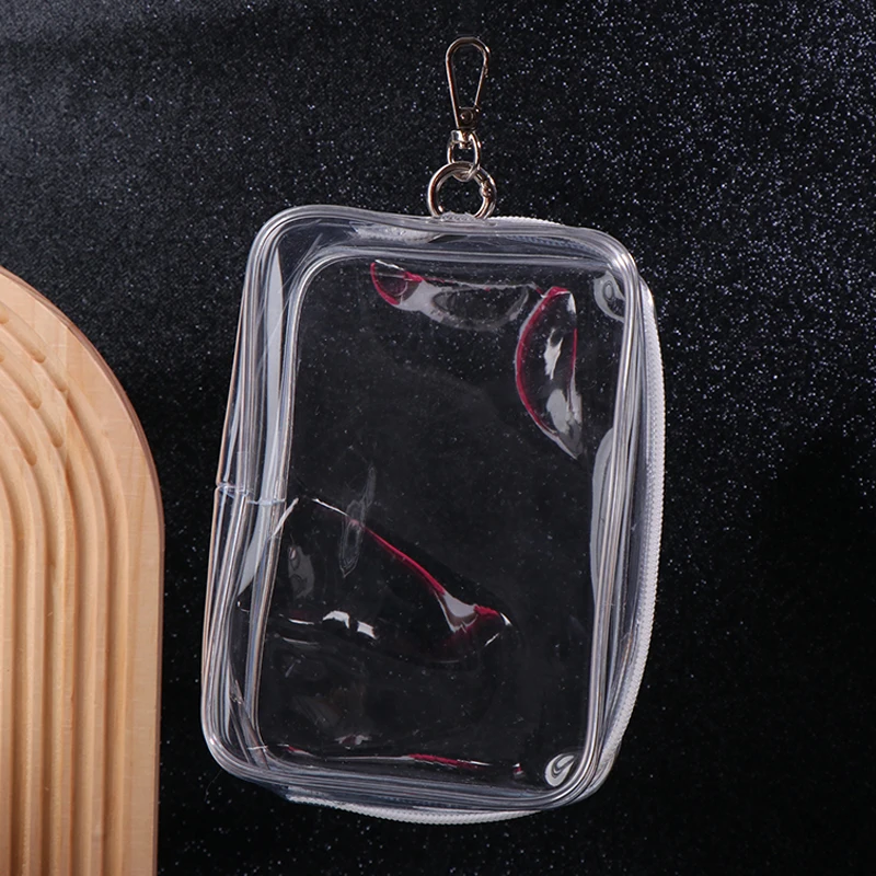 16*10cm Transparent Doll Display Storage Bag Doll Organizer Dust Proof Case PVC Mystery Box Portable Coin Purse Earphone Bags