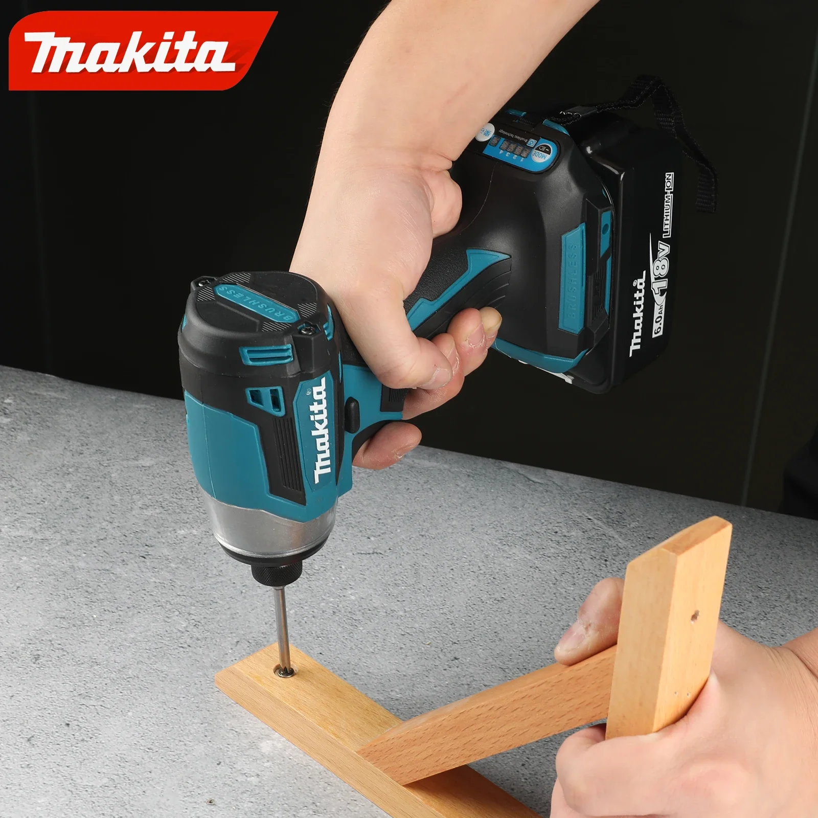 

Бесщеточная ударная дрель-шуруповерт Makita DTD173 18В, 180 Н·м, с высоким крутящим моментом, электрическая отвертка с LED-подсветкой, многофункциональный бытовой инструмент