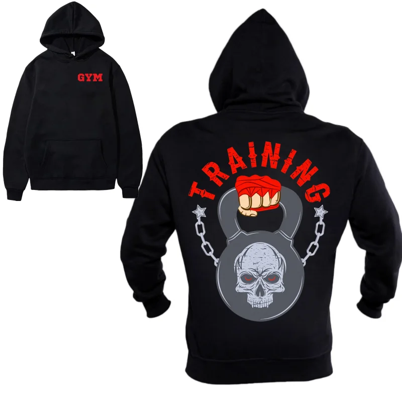 

Autumn Winter Fleece Sports Hoodie for Men, Fitness Design with Thick Fleece Material for Gym Workouts & Daily Training