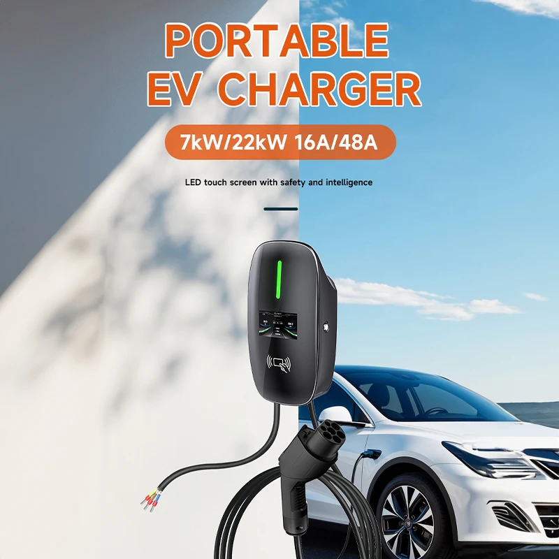 

7KW 32A Electric Vehicle Wall Charger Fast Charging Station for Electric Cars Wall-Mounted EV Charging Station