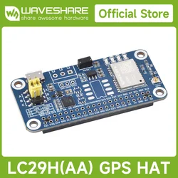 Waveshare LC29H Series Dual-band GPS Module For Raspberry Pi, Dual-band L1+L5 Positioning Technology, Optional RTK Function