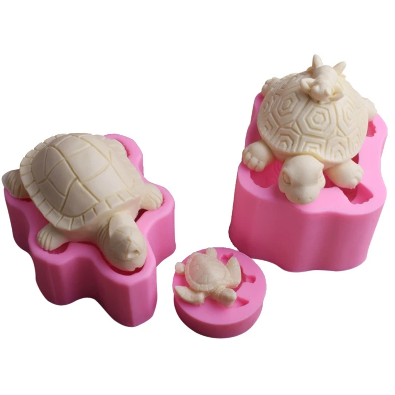 Turtle Shape Soap Making Supplies Cake Decorating Tools Silicone Soap Mold Household Candle Mold Candle Resin Cr