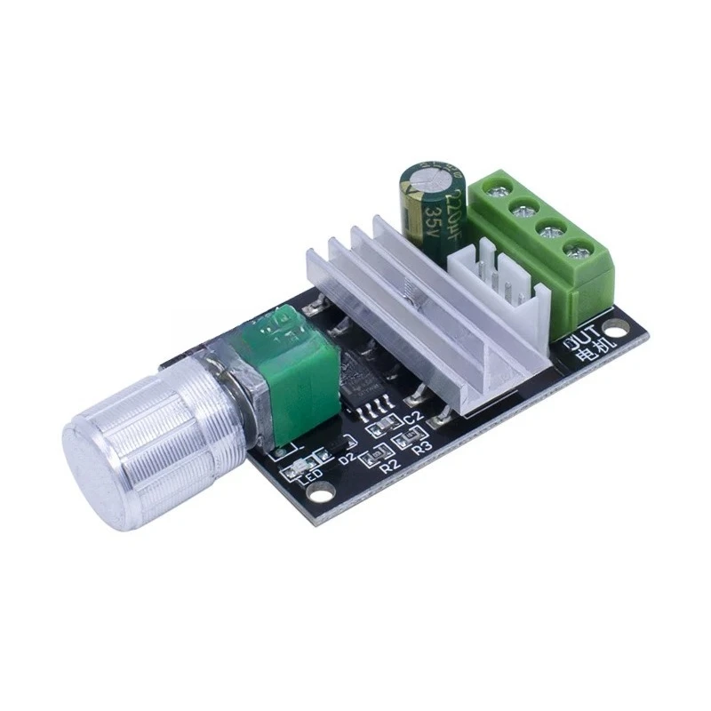 2pcs PWM DC Motor Speed Controller 6V 12V 24V 3A Forward Reverse with Switch for Arduino Electric Tool