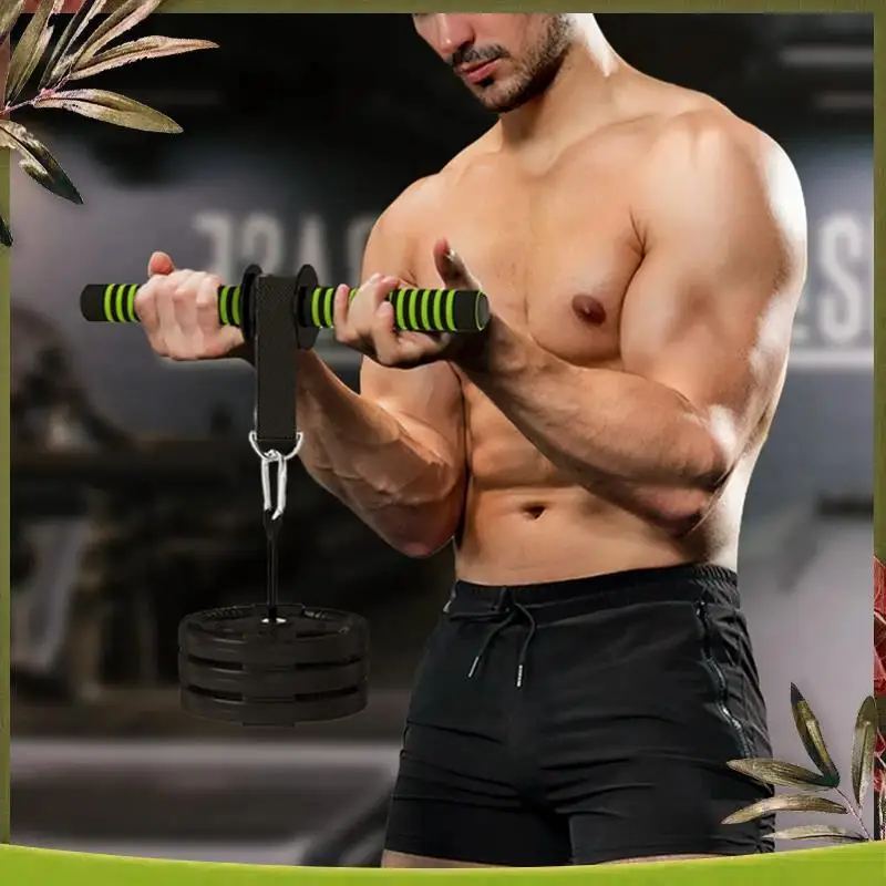 

1 PCS Forearm Strength Trainer Wrist Training Arm Workout Roller As Shown Nylon+Metal Waist Roller Equipment Gym Fitness