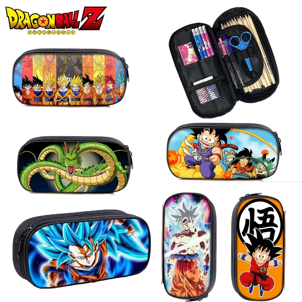 33 stili Dragon Ball Z Son Goku Astuccio per matite di grande capacità Scatola di cancelleria per studenti Materiale scolastico Giocattolo per bambini Regalo di compleanno