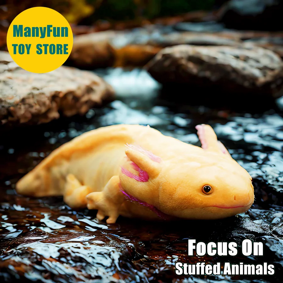 

Axolotl High Fidelity Anime Cute Newt Plushie Salamander Plush Toys Lifelike Animals Simulation Stuffed Doll Kawai Toy Gifts Kid