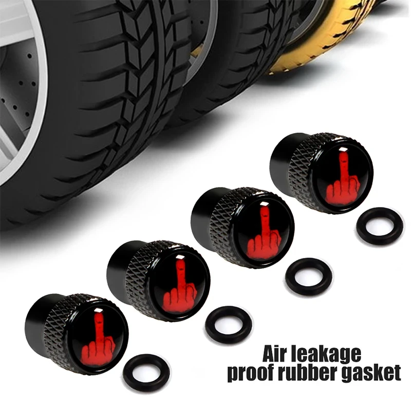 Universal Aluminum Car Tire Valve Caps Dust Covers Tire Wheel Stem Air Valve Caps Auto Motorcycle Airtight Stem Bicycle Air Caps