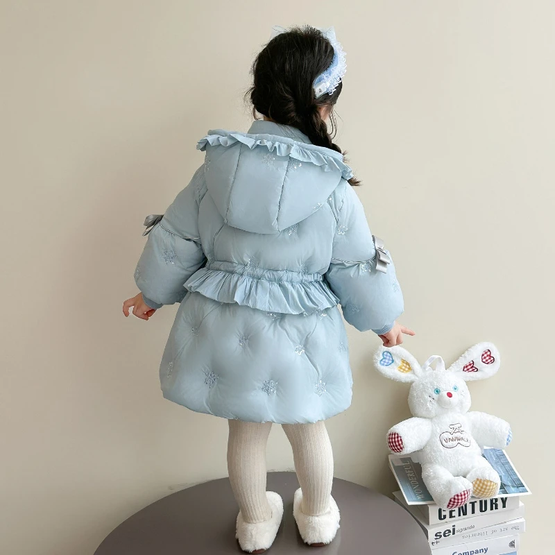 سترة إلسا داون للفتيات الكوريات لعام 2025، معطف دافئ عصري للبيع بالجملة #2