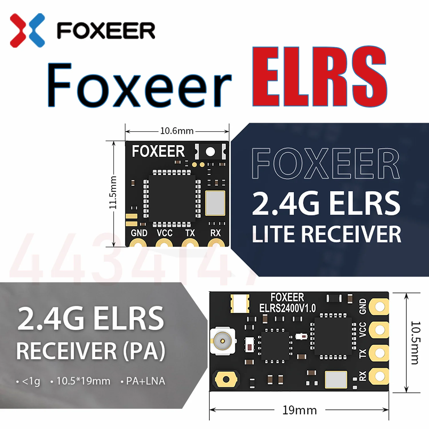 

Приемник Foxeer ELRS / ELRS Lite 2,4G, встроенная керамическая антенна, LNA, RGB Светодиодный индикатор для ELRS 2,4G TX RC FPV, для фристайла с большим радиусом действия