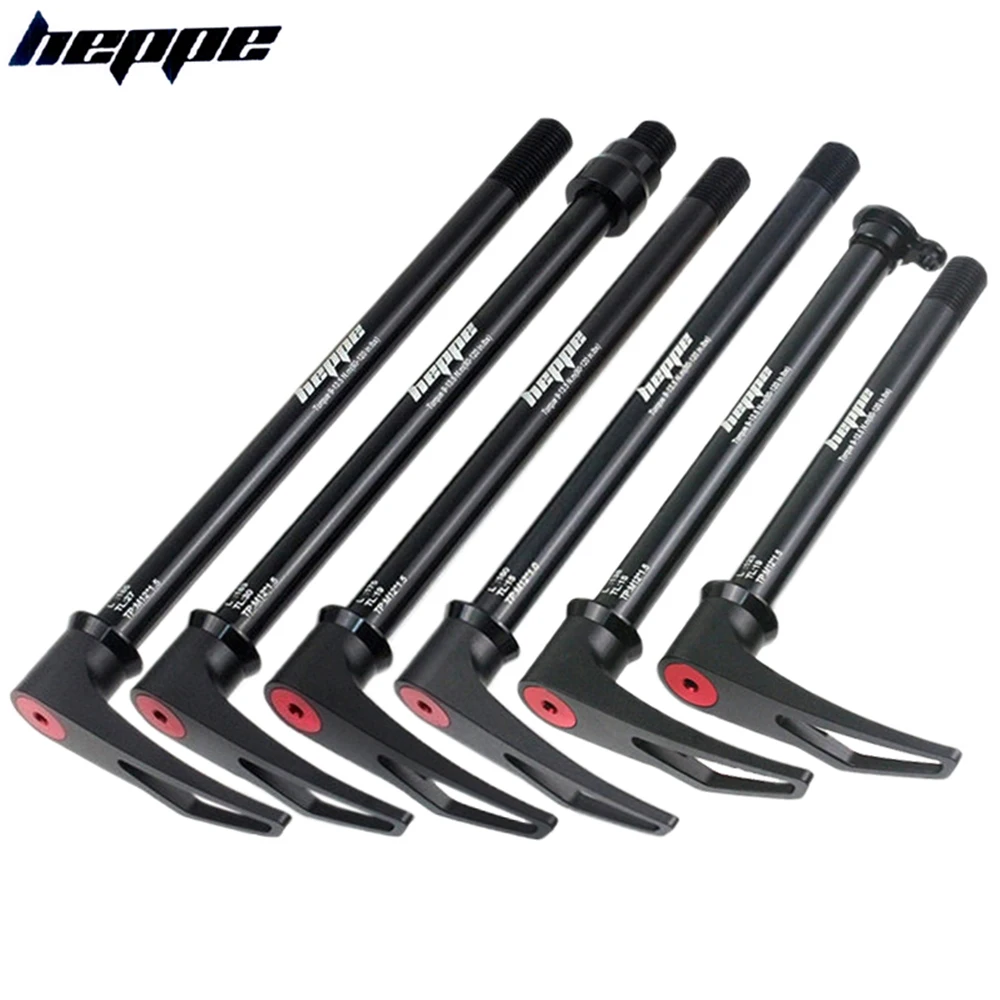 HEPPE MTB Road Bike Thru Axle Front Rear Hub Shaft Skewers 12×142/148 Wheel Axis Hub Shaft Quick Release 120-178mm P1.0/1.5/1.75