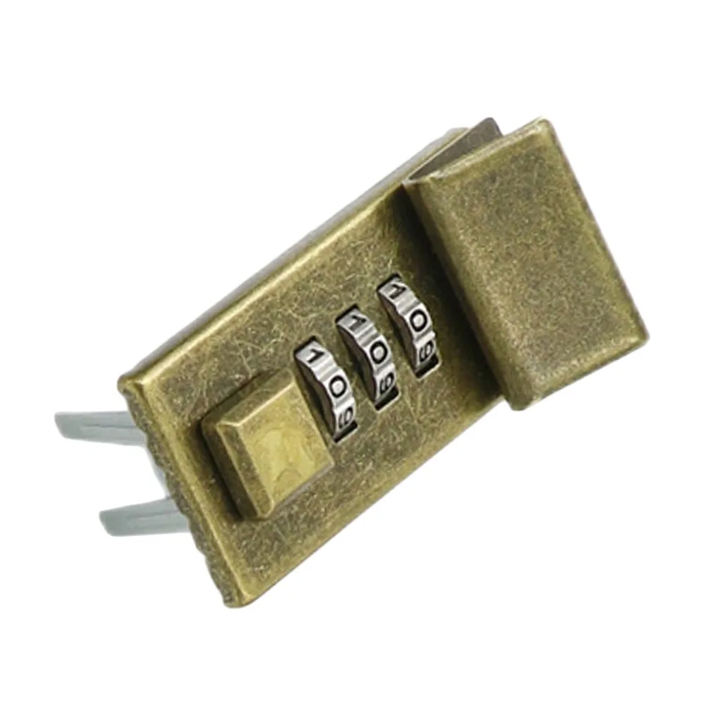Economic Alloy Notepad Password Lock Waterproof Reusable Briefcase Lock DIY Alloy Lock Handbag