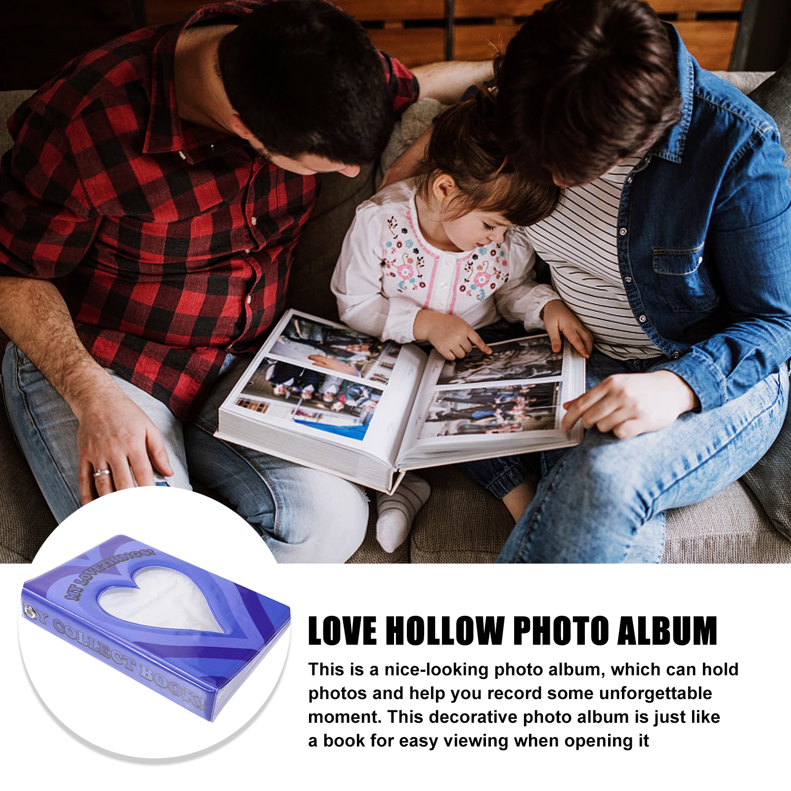 

Decorative Mini Photo Album Lightweight Portable Photo Case Cards Storage for Wedding Birthday Family