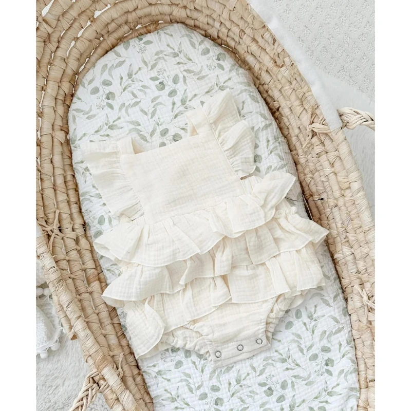 1 ชุดเด็กติดตั้ง Bassinet แผ่นทารกแรกเกิดเปลี่ยนแผ่น Soft & Breathable ติดตั้งแผ่น Cradles ที่นอน