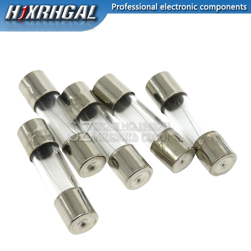 10PCS 5x20 Glass fuse tube 250V 0.1A ~ 25A 5*20 high quality fuse 5*20 0.2A 0.25A 0.3A 1A 1.25A 2A 2.5A 3A 3.15A 4A 5A 6A 6.3A