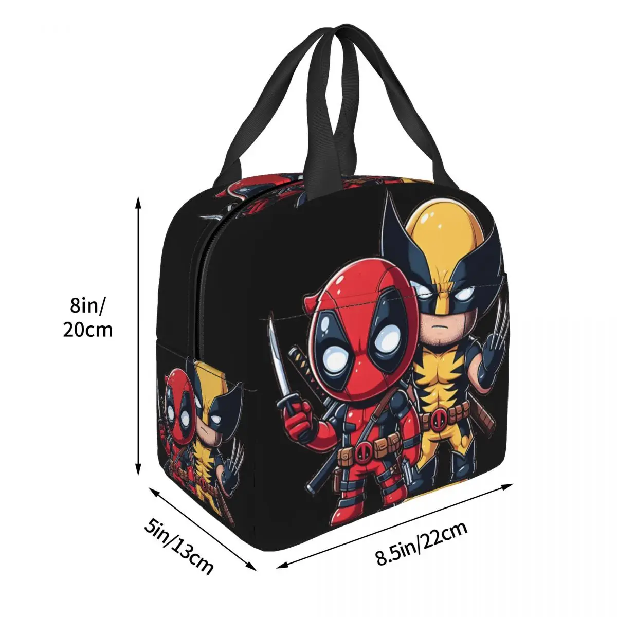 Claws & Chimichangas The Unlikely Bffs Leakproof Insulated Portable Fashion Disney Marvel Deadpool And Wolverine Lunch Bags