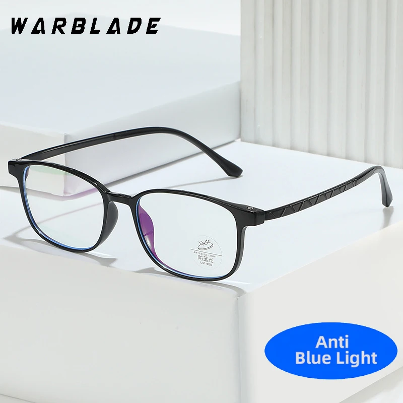 Square Ultra-light Bendable Full-frame Anti Blue Light Glasses Myopia Frame Pure Titanium Elastic Paint Glasses Frame Eyeglasses
