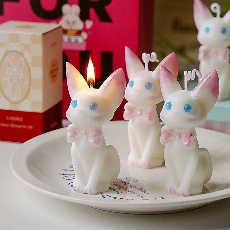 

Aromatherapy Candles Ins Style for Birthday Gift Souvenir Cute Princess Lucky Cat Ornaments Home Bedroom Accessories