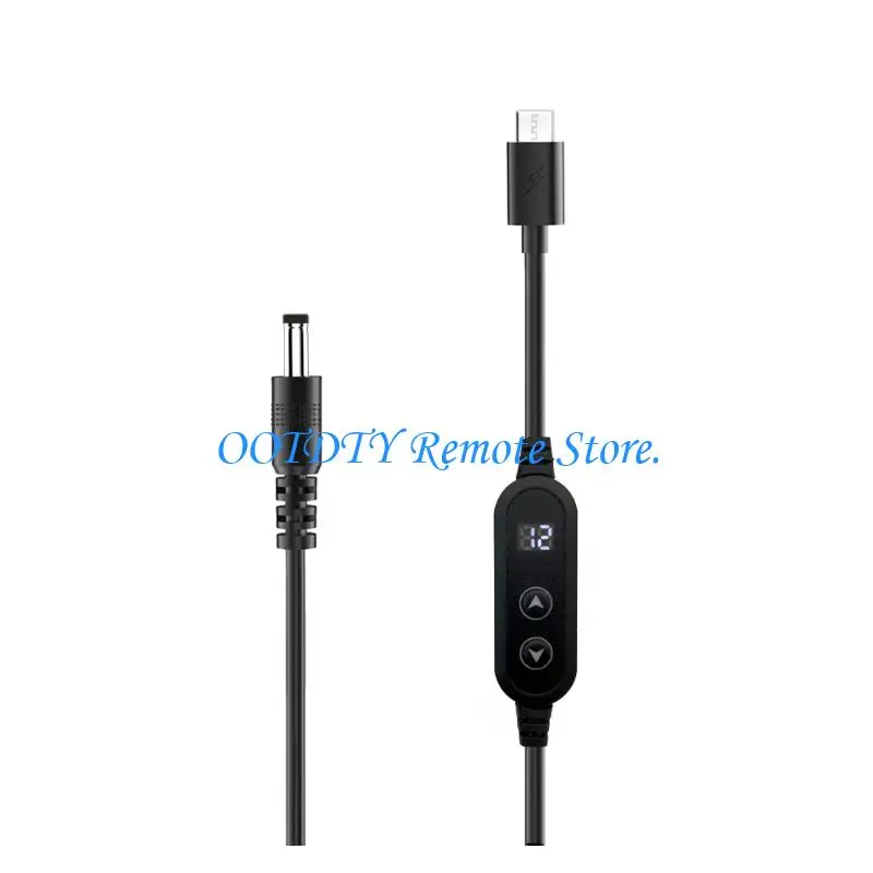  PD65W Type C To DC5.5x2.1mm Power Cable 10 Connectors Tips Adjustable Output For Office Travel Home Electronics