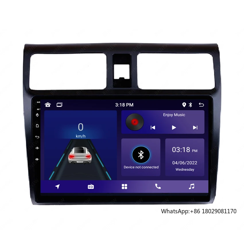 Top quality 9'' touch screen android 10 with carplay car radio autoradio for Suzuki Swift 2004-2010 audio multimedia player